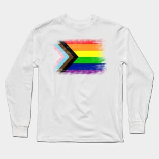 Progress Rainbow flag Long Sleeve T-Shirt